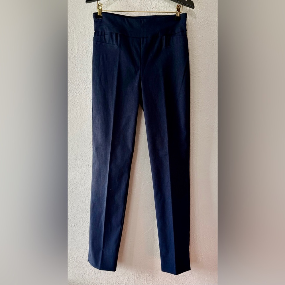 Renuar Navy Straight Leg Pants